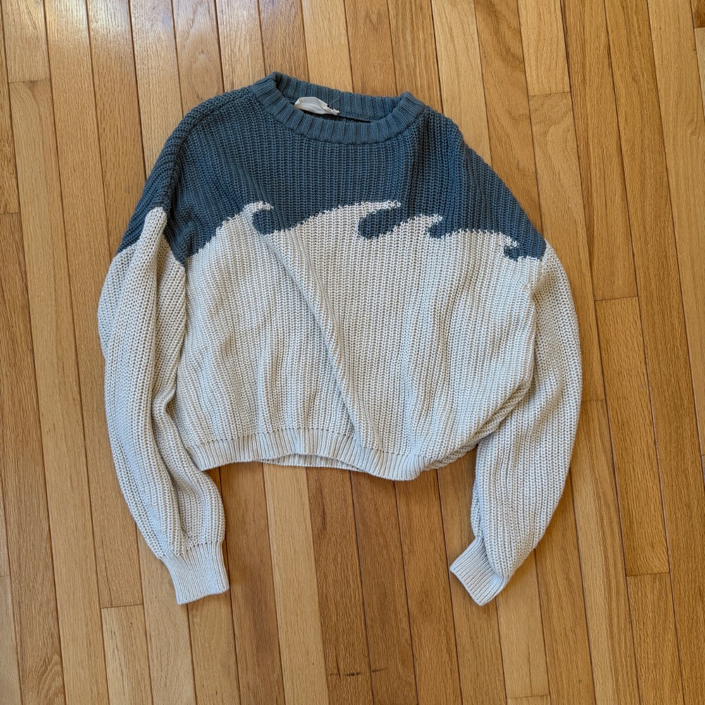 Back Beat Co Organic Cotton Wave Sweater